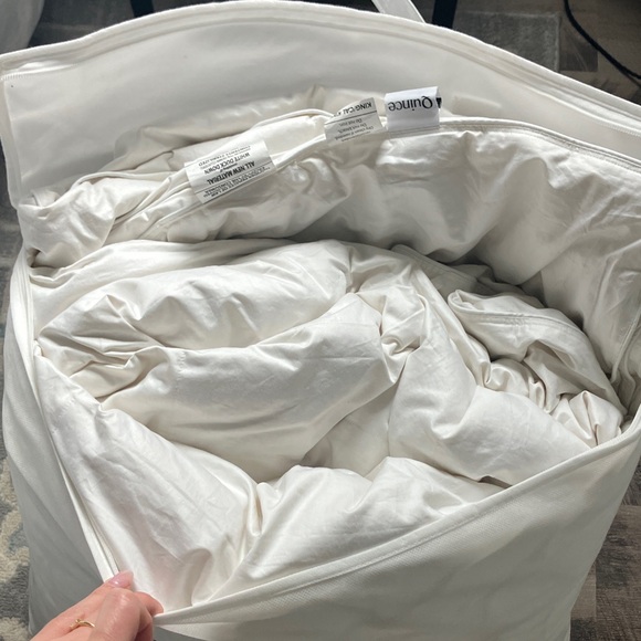 Quince Lightweight Premium Down Comforter - White
King/Cal King - Picture 8 of 9